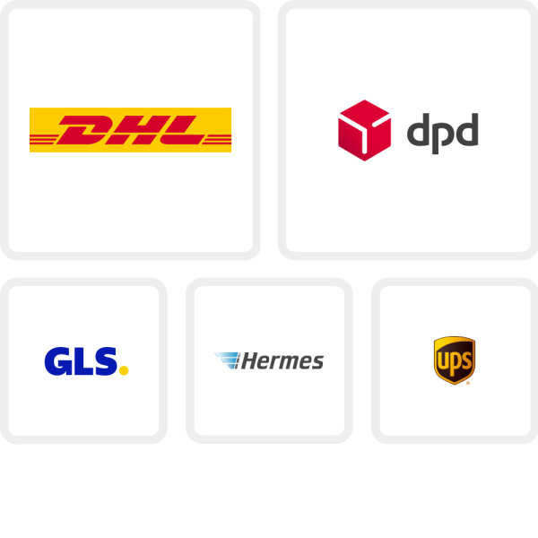 Kartons nach Versandunternehmen
