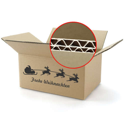 Zweiwellige Weihnachtskartons