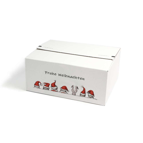 Wiederverschließbare Weihnachtskartons