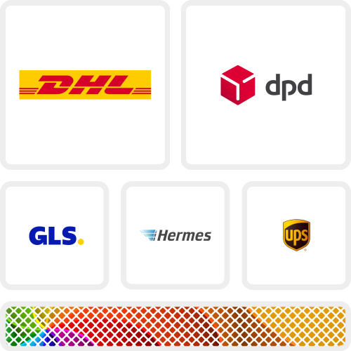 Kartons nach Versandunternehmen bedrucken - LINK
