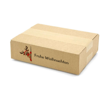 200x150x50 mm einwellige Kartons mit Weihnachtsmotiv