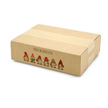 200x150x50 mm einwellige Kartons mit Weihnachtsmotiv