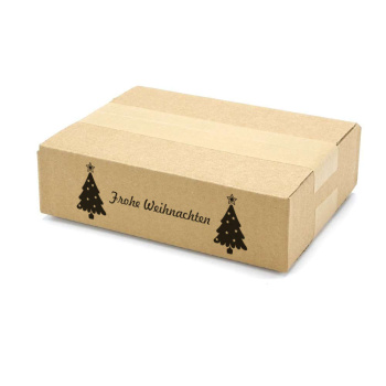 200x150x50 mm einwellige Kartons mit Weihnachtsmotiv