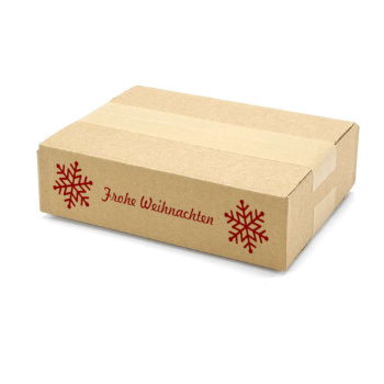 200x150x50 mm einwellige Kartons mit Weihnachtsmotiv