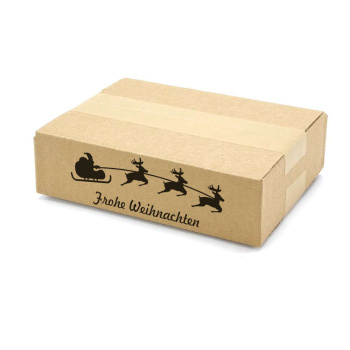 200x150x50 mm einwellige Kartons mit Weihnachtsmotiv