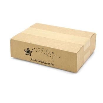 200x150x50 mm einwellige Kartons mit Weihnachtsmotiv