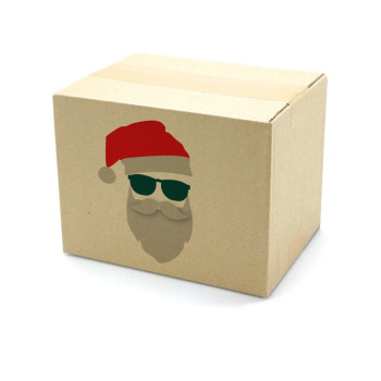 200x150x150 mm einwellige Kartons mit Weihnachtsmotiv