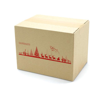 200x150x150 mm einwellige Kartons mit Weihnachtsmotiv