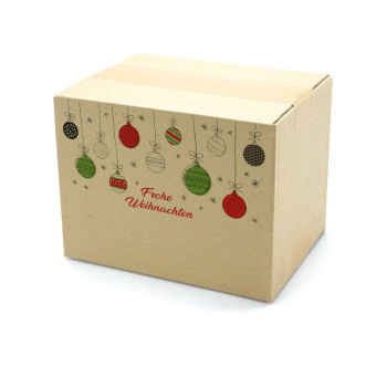 200x150x150 mm einwellige Kartons mit Weihnachtsmotiv