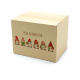 200x150x150 mm einwellige Kartons mit Weihnachtsmotiv