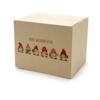 250x200x200 mm einwellige Kartons mit Weihnachtsmotiv