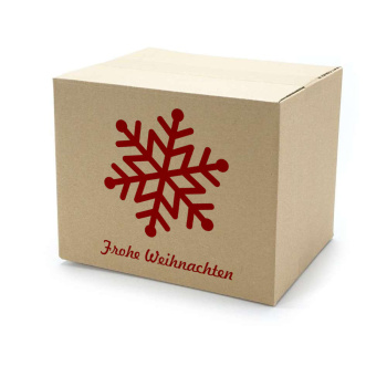 250x200x200 mm einwellige Kartons mit Weihnachtsmotiv