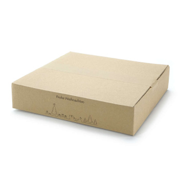 293x293x59 mm einwellige Kartons mit Weihnachtsmotiv
