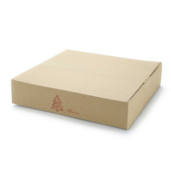 293x293x59 mm einwellige Kartons mit Weihnachtsmotiv