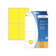 HERMA Vielzwecketiketten gelb 52x82 mm Papier matt 128 St.