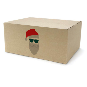 450x350x200 mm einwellige Kartons mit Weihnachtsmotiv
