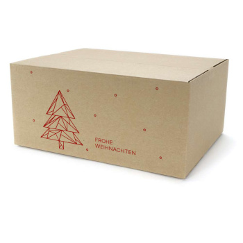 450x350x200 mm einwellige Kartons mit Weihnachtsmotiv