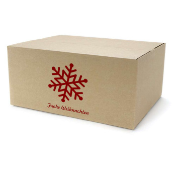 450x350x200 mm einwellige Kartons mit Weihnachtsmotiv