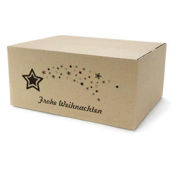 450x350x200 mm einwellige Kartons mit Weihnachtsmotiv
