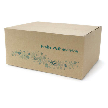 450x350x200 mm einwellige Kartons mit Weihnachtsmotiv