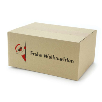 300x215x140 mm einwellige Kartons mit Weihnachtsmotiv