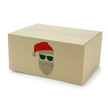 300x215x140 mm einwellige Kartons mit Weihnachtsmotiv
