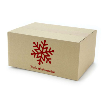 300x215x140 mm einwellige Kartons mit Weihnachtsmotiv