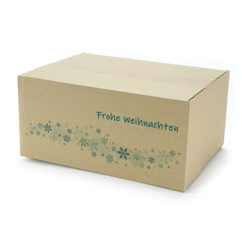 300x215x140 mm einwellige Kartons mit Weihnachtsmotiv