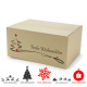 300x215x140 mm einwellige Kartons mit Weihnachtsmotiv