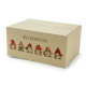 300x215x140 mm einwellige Kartons mit Weihnachtsmotiv