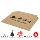 360x250x0-52 mm Versandtasche aus Wellpappe B4 quer mit Weihnachtsmotiv