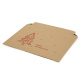 360x250x0-52 mm Versandtasche aus Wellpappe B4 quer mit Weihnachtsmotiv