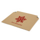 360x250x0-52 mm Versandtasche aus Wellpappe B4 quer mit Weihnachtsmotiv