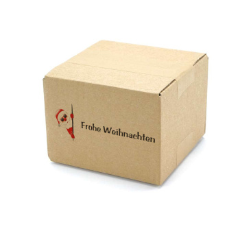 140x140x100 mm einwellige Kartons mit Weihnachtsmotiv