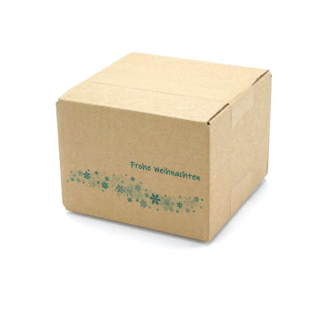 140x140x100 mm einwellige Kartons mit Weihnachtsmotiv