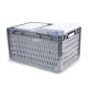 Euroboxen 600x400x320 mm grau, durchbrochen, Handgriffe offen