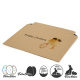 330x230x0-30 mm Versandtasche aus Wellpappe C4 quer mit Ostermotiv