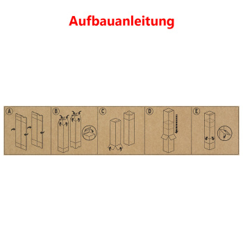 860x201x201 mm Teleskop-Versandhülse quadratisch
