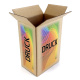 235x160x330 mm 6er Flaschenkarton mit Digitaldruck