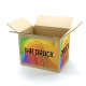 200x150x150 mm einwellige Kartons mit Digitaldruck