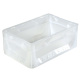 Euroboxen 300x200x120 mm transparent, geschlossen, Handgriffe geschlossen