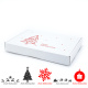 350x250x50 mm Maxibrief Karton (Außenmaß), weiß mit Weihnachtsmotiv