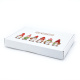 350x250x50 mm Maxibrief Karton (Außenmaß), weiß mit Weihnachtsmotiv