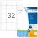 HERMA Etiketten Premium A4, weiß 48,3x33,8 mm Papier matt 320 St.