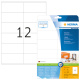 HERMA Etiketten Premium A4, weiß 105x48 mm Papier matt 300 St.