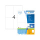 HERMA Etiketten Premium A4, weiß 105x144 mm Papier matt 400 St.