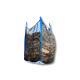 1000x1000x1200 mm Big Bags für Holz, mit Sternenboden, Traglast 1000 kg