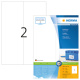 HERMA Etiketten Premium A4, weiß 105x297 mm Papier matt 200 St.