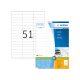 HERMA Etiketten Premium A4, weiß 70x16,9 mm Papier matt 10200 St.
