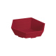 230x195x60/105 mm Präsentkorb sechseckig Welle Bordeaux klein